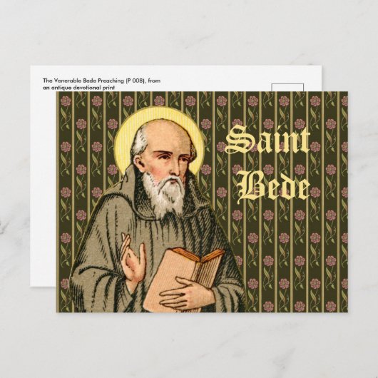 Carte Postale Le Vénérable Prêcher de Bede (P 008) Générique (Devant / Derrière)