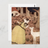 Carte Postale "Le vent" par Edmund Dulac (Devant / Derrière)