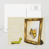 Carte Postale Le ver et le miroir ! (Devant / Derrière)