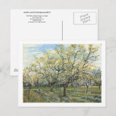 Carte Postale Le Verger Blanc (F403) Van Gogh Fine Art (Devant / Derrière)