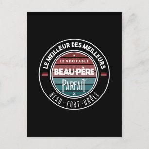Carte Postale Le véritable beau père parfait