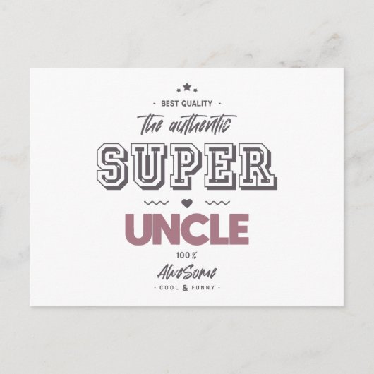 Carte Postale Le véritable grand oncle (Devant)