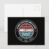 Carte Postale Le véritable mécano parfait (Devant / Derrière)