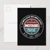 Carte Postale Le véritable motard parfait (Devant / Derrière)