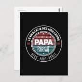 Carte Postale Le véritable papa parfait (Devant / Derrière)
