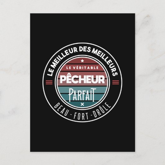Carte Postale Le véritable pêcheur parfait (Devant)