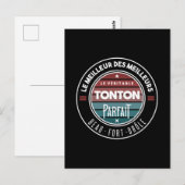 Carte Postale Le véritable tonton parfait (Devant / Derrière)