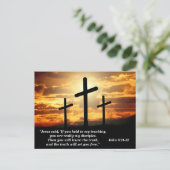 Carte Postale Le verset biblique La Vérité Vous Affranchira Mémo (Debout devant)