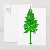 Carte Postale Le vert de la forêt pluviale (Devant / Derrière)