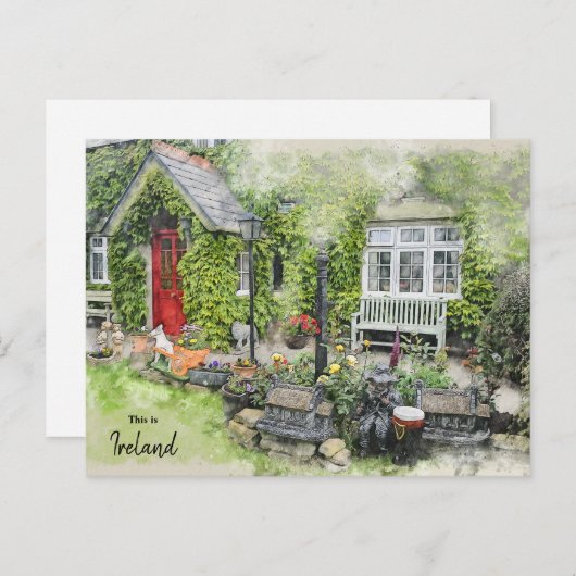 Carte Postale Le vert de Westport - Irlande (Devant / Derrière)