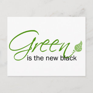 Carte Postale Le vert est le nouveau noir