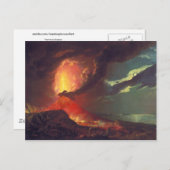 Carte Postale Le Vésuve en éruption (Devant / Derrière)