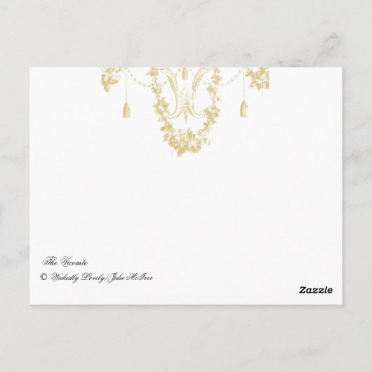 Carte Postale Le Vicomte (Dos)