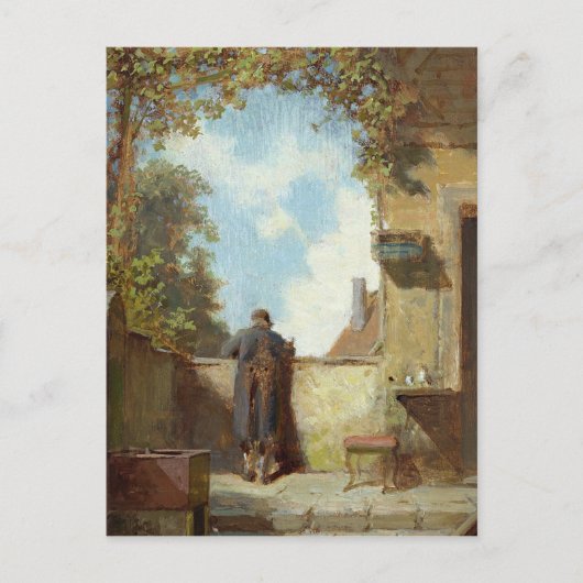Carte Postale Le vieil homme en terrasse (Devant)
