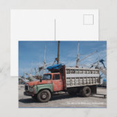 Carte Postale Le Vieux Camion (Devant / Derrière)