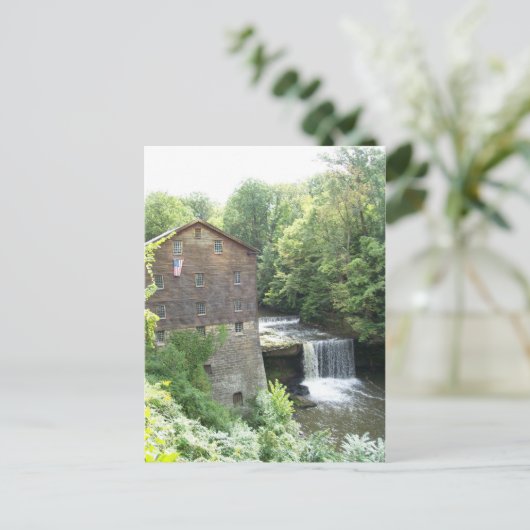 Carte Postale Le Vieux Moulin à Lanterman's Falls (Debout devant)