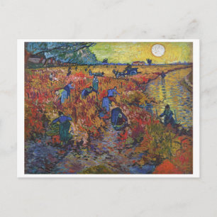 Carte Postale Le Vignoble rouge Vincent van Gogh