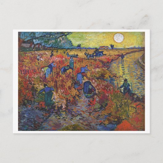 Carte Postale Le Vignoble rouge | Vincent van Gogh | (Devant)
