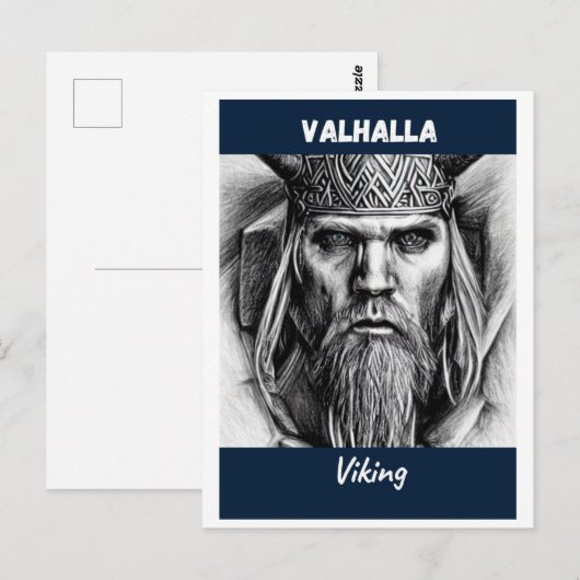 Carte Postale Le Viking de Valhalla (Devant / Derrière)