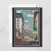 Carte Postale Le village de Chamonix - BonW (Devant / Derrière)