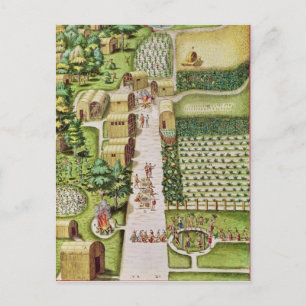 Carte Postale Le village de Secoton