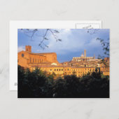 Carte Postale Le village toscan de Sienne, Italie. (Devant / Derrière)