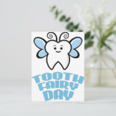 Carte Postale Le vingt-huitième février - jour de fée de dent (Debout devant)