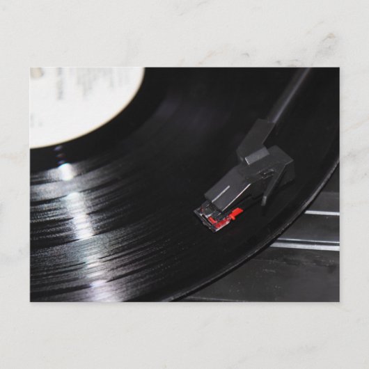 Carte Postale Le vinyle n'est pas mort (Devant)