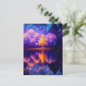 Carte Postale Le violet et l'or dans la palette de la nature (Debout devant)