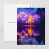 Carte Postale Le violet et l'or dans la palette de la nature (Devant / Derrière)