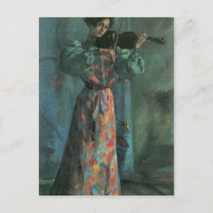 Carte Postale Le violon de Lovis Corinth
