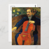 Carte Postale Le violoncelliste Schneklud | Paul Gauguin (Devant / Derrière)