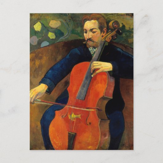 Carte Postale Le violoncelliste Schneklud | Paul Gauguin (Devant)