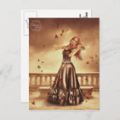 Carte Postale Le violoniste (Carte postale) (Devant / Derrière)