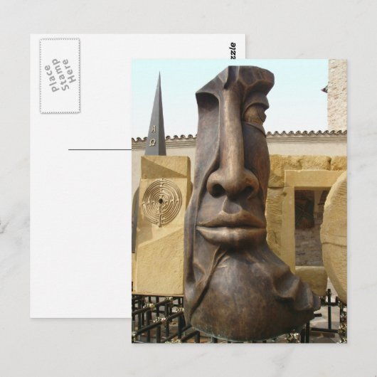 Carte Postale Le visage (Devant / Derrière)