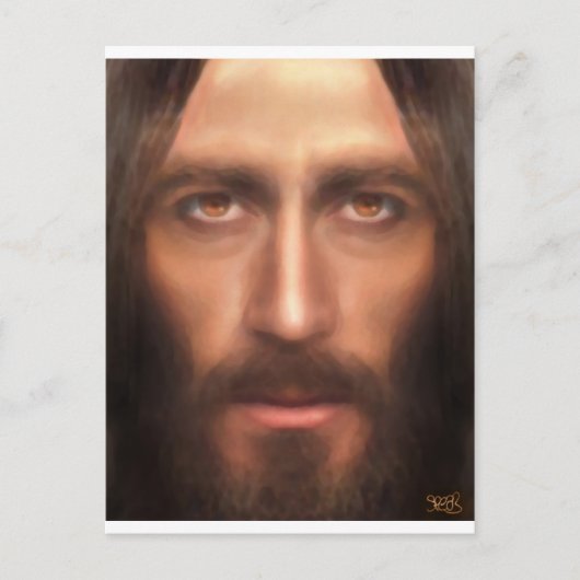 Carte Postale Le visage de Jésus (Devant)