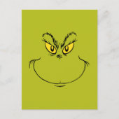 Carte Postale Le Visage du Grinch qui a volé Noël (Devant)