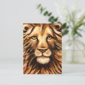 Carte Postale Le visage du lion (Debout devant)