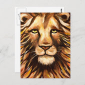 Carte Postale Le visage du lion (Devant / Derrière)