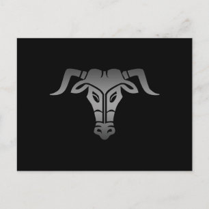 Carte Postale Le visage du Minotaure grec antique