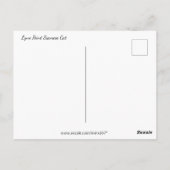 Carte Postale Le visage d'un mignon Lynx pointe Siamese (Dos)