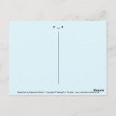 Carte Postale Le visage heureux de Kawaii (Dos)