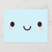 Le visage heureux de Kawaii