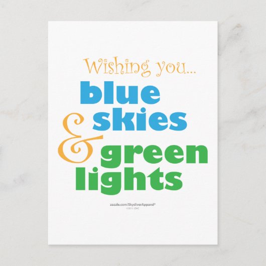 Carte Postale Le voeu des Skyplongeurs (Devant)