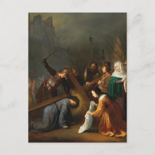 Carte Postale Le Voile de Sainte Véronique par Dirck van Santvoo