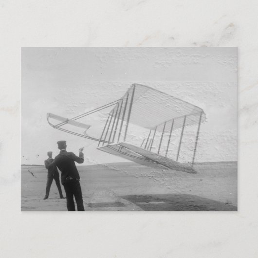 Carte Postale Le vol d'essai Wright Brothers (Devant)
