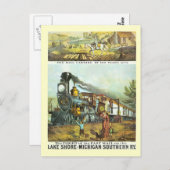 Carte Postale Le vol du Fast Mail (Devant / Derrière)