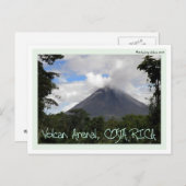 Carte Postale Le volcan Arenal (Devant / Derrière)