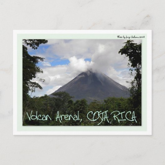 Carte Postale Le volcan Arenal (Devant)