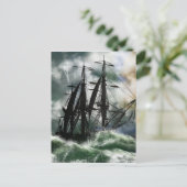 Carte Postale Le Voyage - Columbus Naviguant Sur L'Océan (Debout devant)